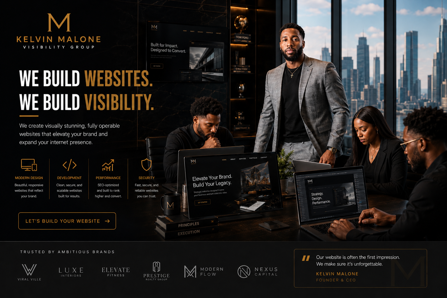 Malone Visibility Group hero banner